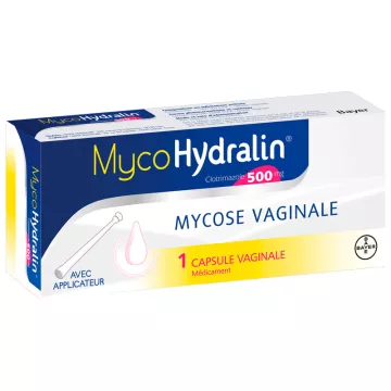 MycoHydralin Clotrimazole 500MG 1 Cápsula vaginal