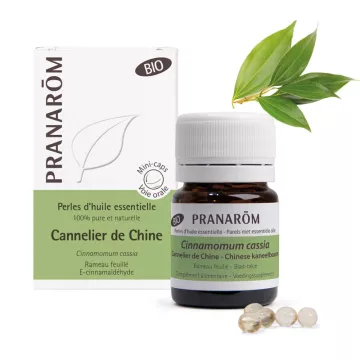 PRANAROM Bio Perles d'huile essentielle Cannelier de Chine