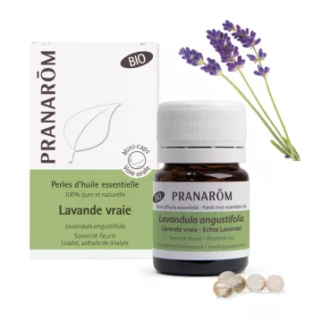 Perlas de aceite esencial ecológico de lavanda Pranarom