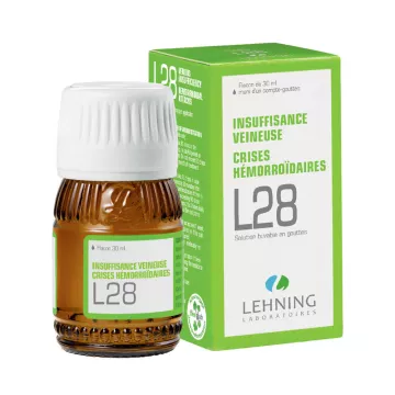 Lehning L28 Crisis hemorroidal por insuficiencia venosa 30 ml