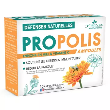 3Chênes Propolis Ampoules Défenses Naturelles 10 Ampoules