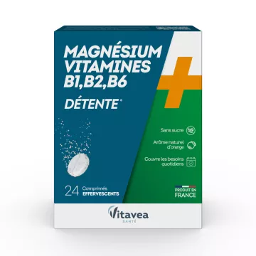 Vitavea Magnesio Vitamine B1, B2, B6 Rilassamento 24 compresse
