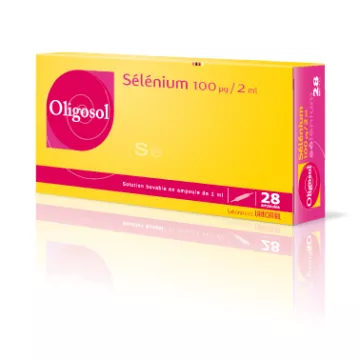 Oligosol Sélénium 100µg / 2ml, solution buvable en ampoule 