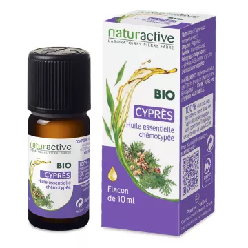 Naturactive Cypress Chemotyped Organic Essential Oil 10ml