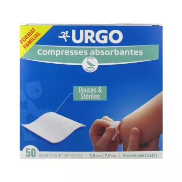 Urgo Compresses Famille & Nourrisson 7,5 x 7,5 cm - 20 compresses -  Pharmacie en ligne