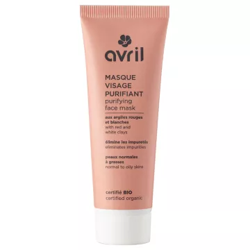 Avril Masque visage purifiant Peaux Normales à grasses bio