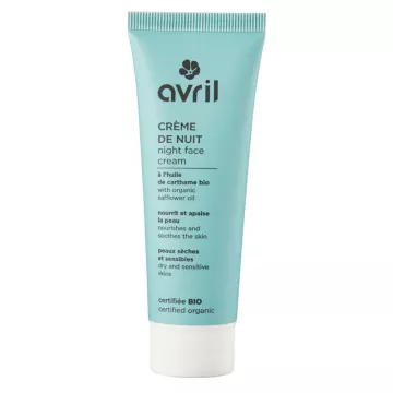 Avril Crème de nuit Bio Peaux Sèches et Sensibles