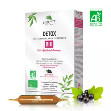 BIOCYTE Detox Bio 20 ampullen zwarte bes