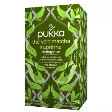 Pukka Bio Matcha Grüntee Supreme Energie &amp; Vitalität 20 Teebeutel