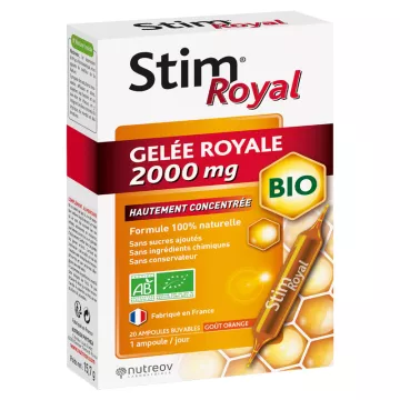 Nutreov Stim Royal Organic Royal Jelly 2000 mg 20 vials