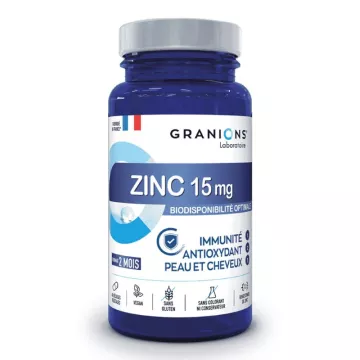 Granions Zinc 15mg Imunidade e antioxidante pele e cabelo