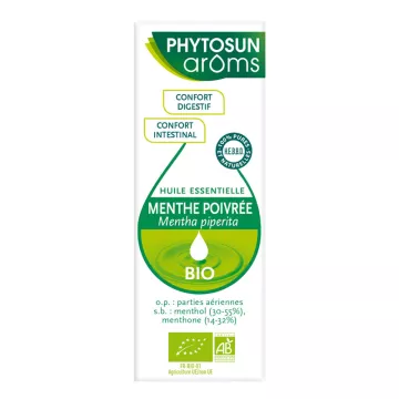 Huile essentielle bio menthe poivrée Phytosun Aroms Mentha piperita