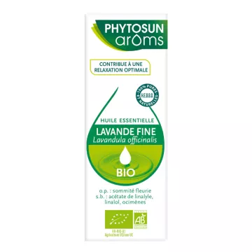 Phytosun Aroms Huile Essentielle Bio Lavande fine Lavandula Officinalis Bio