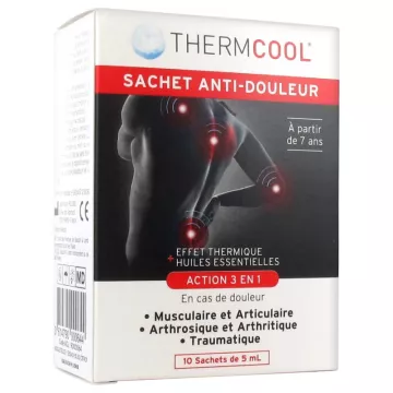 Therm-Cool Gel Analgésico para Articulaciones y Músculos 10 Bolsitas