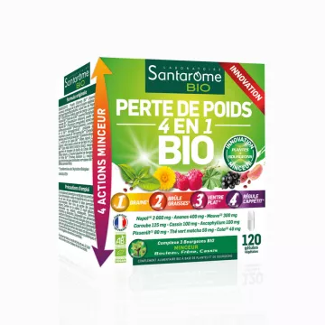 Santarome Bio Perte De Poids 4 En 1 120 Gelules