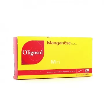 Oligosol Manganèse (Mn) 28 ampoules Labcatal