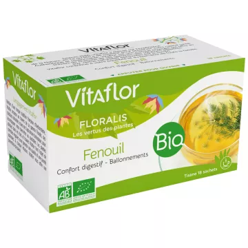 Vitaflor Floralis Органический травяной чай с фенхелем 18 пакетиков