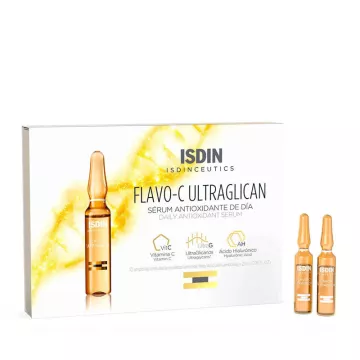 Isdin Flavo C Ultraglican Serum in ampoule