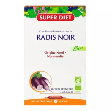 Superdiet Organic Black Radish 20 vials