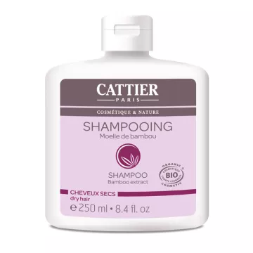 Cattier Bio-Bambus-Mark-Shampoo Trockenes Haar 250ml