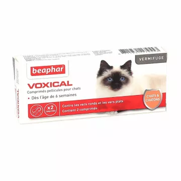 Beaphar Voxical Vermifuge für Katzen und Kätzchen 2 Tabletten