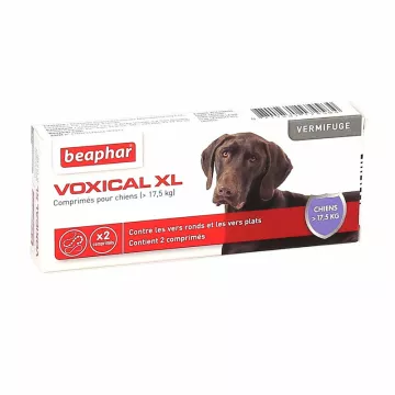 Beaphar Voxical Vermifuge para perros 17,5 kg 2 comprimidos