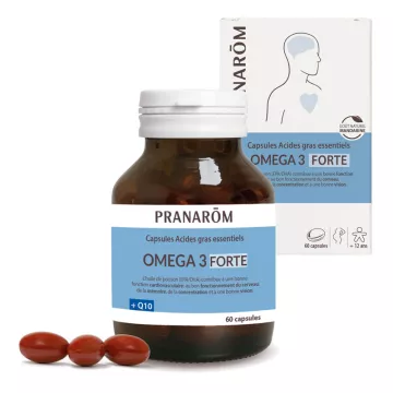 Pranarom Essential Fatty Acids Omega 3 Forte Q10 60 Capsules