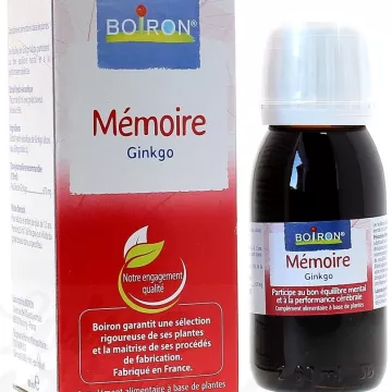 Ginkgo biloba teinture-mère Mémoire Boiron 60ML