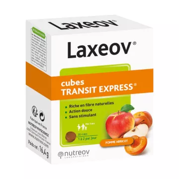 LAXEOV TRANSIT POMME ABRICOT 20 cubes