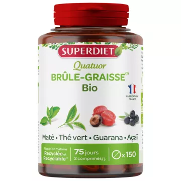 Superdiet Quatuor Brûle-Graisse Bio 150 capsules