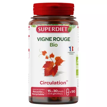 Superdiet Organic Red Vine Circulation Capsules