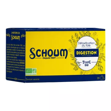 Chá de Ervas Orgânico de Digestão Schoum 20 Sachês