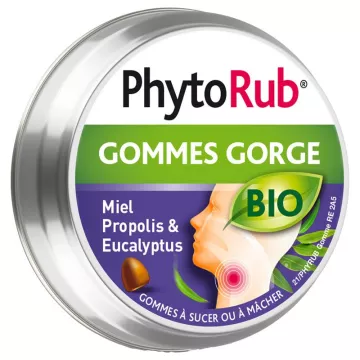 Gomas de garganta orgânicas Nutreov Phytorub 45 gomas