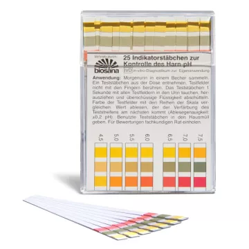 Tira reactiva pH urinario Biosana /25