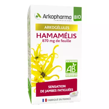 Arkogélules Hamamelis Sensation de Jambes Fatiguées Bio 45 gélules