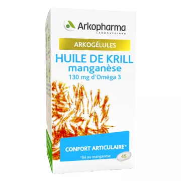 Arkogélules Krill Oil Manganésio Conforto das articulações 45 cápsulas