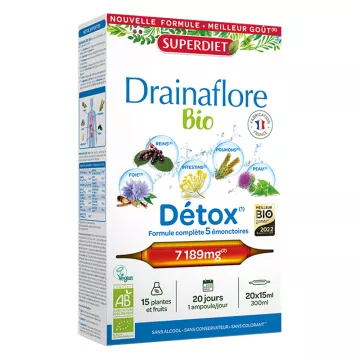 Superdiet Biologische Drainaflor 20 Flesjes