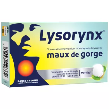 Bausch+Lomb Lysorynx Maux de Gorge 36 comprimés