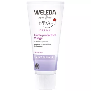 Weleda Bébé Mauve Blanche Derma Crème Protectrice Visage 50 ml