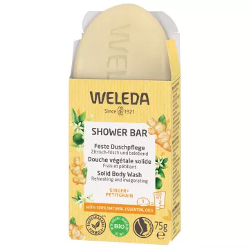 Weleda Shower Bar Douche Végétale Solide Bio 75 g Ginger