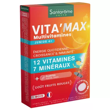 Santarome Vita Max Multivitamines Junior 30 Comprimés