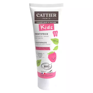 Cattier Dentifrice Enfant 2-6 ans Framboise 50ml