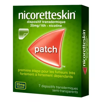 NicoretteSkin Patch 25мг/16ч трансдермальный пластырь