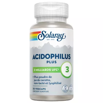 Solaray Acidophilus Plus 3 Miliardi di CFU 30 capsule