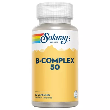 Solaray B-Complex 50 Vitaminas B 50 cápsulas
