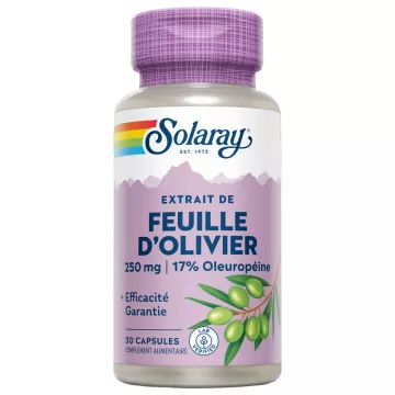 Estratto di foglie di olivo Solaray 250 mg 30 capsule