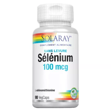 Solaray Selenio senza lievito 100 mcg 90 capsule