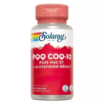 Solaray PQQ Coq10 Plus Nac e L-Glutatione 30 capsule