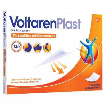 VoltarenPlast 1% Pflaster Medikamentös 12 h