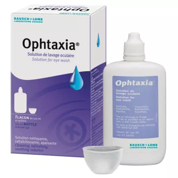 BAUSCH & LOMB OPHTAXIA Lavage Oculaire Flacon 120 ml